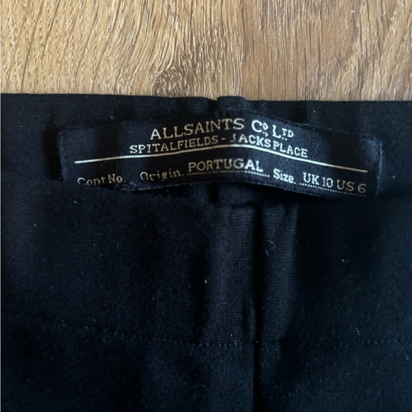 All Saints Co. Ltd. Black leggings US size 6 - Picture 3 of 5